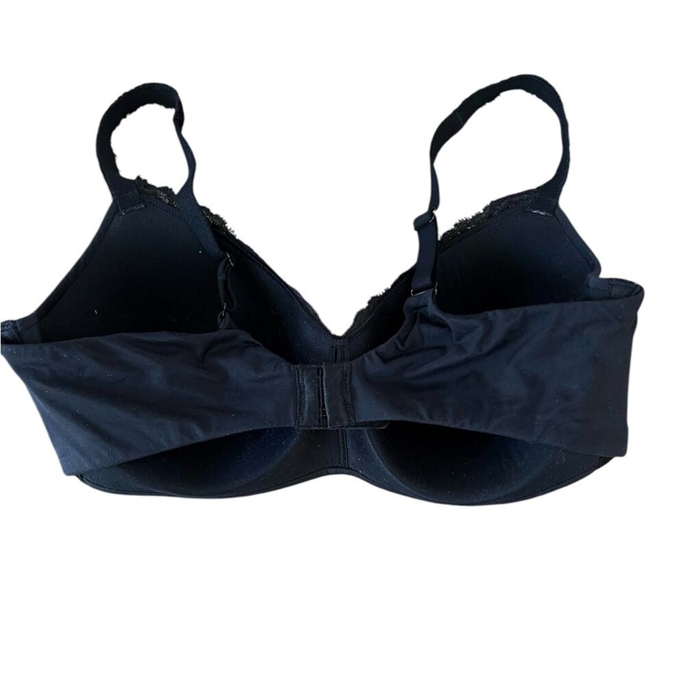 <<Wacoal 856301 Softly Styles Wire Free T-shirt Black Bra – 38D - Picture 5 of 8